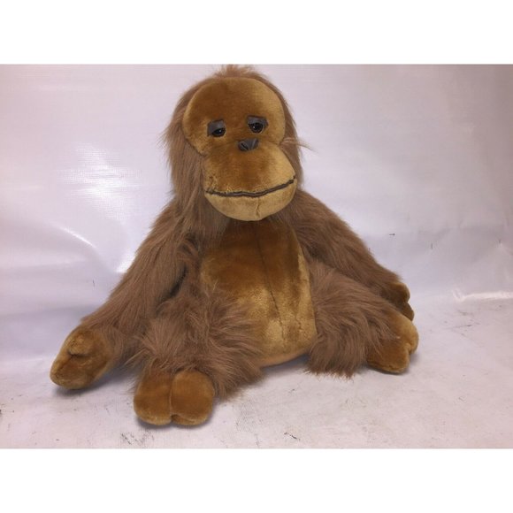 Plush Orangutan Monkey - Classic Toy Company - Long hair / Leather - Picture 3 of 10
